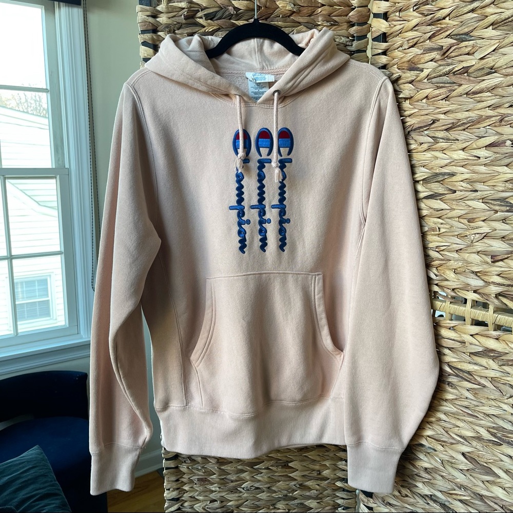 Soft Pink Champion Hoodie
